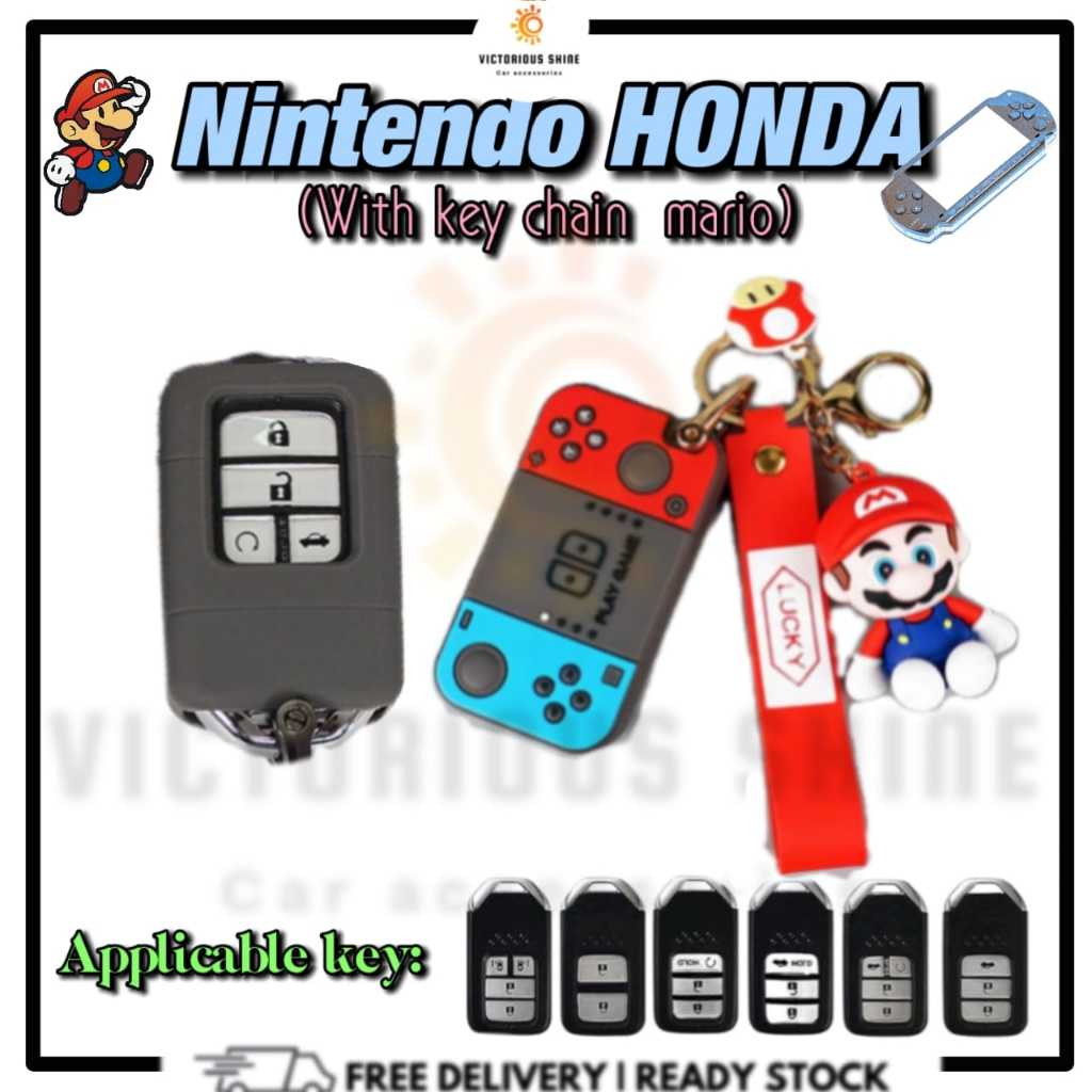 Cartoon Car Key Silicone Cover nintendo switch Key Cover suitable