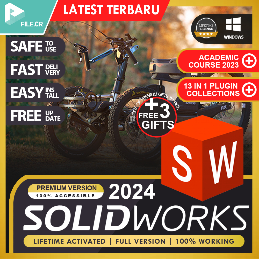 🔥𝐒𝐨𝐥𝐢𝐝𝐰𝐨𝐫𝐤𝐬 2024 SP0.1 🔥 Solidworks 𝐋𝐀𝐓𝐄𝐒𝐓 🔥 📽️ VIDEO GUIDES PROVIDED 📽