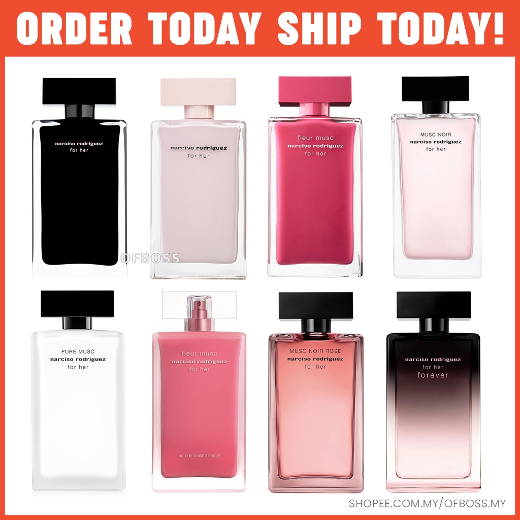 NARCISO RODRIGUEZ FOR HER EDP-FOR HER EDT-FLEUR MUSC-MUSC NOIR ROSE ...