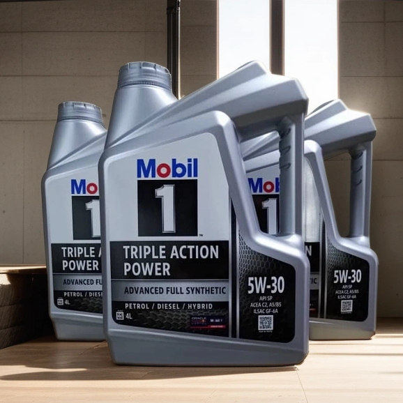 [100% Genuine from Mobil Malaysia] Mobil 1 5W30 Triple Action Power ...