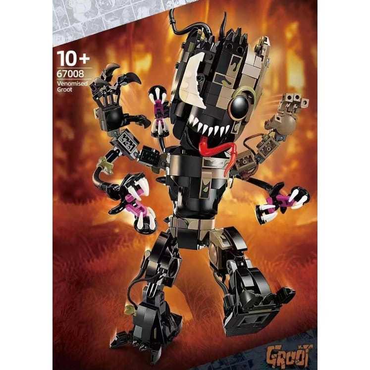 GROOT VENOMISED GROOT BUILDING BLOCK(67008) | Shopee Malaysia