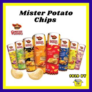 Cruchy Mister Potato Crisps Assorted All Flavors X 8 Tube