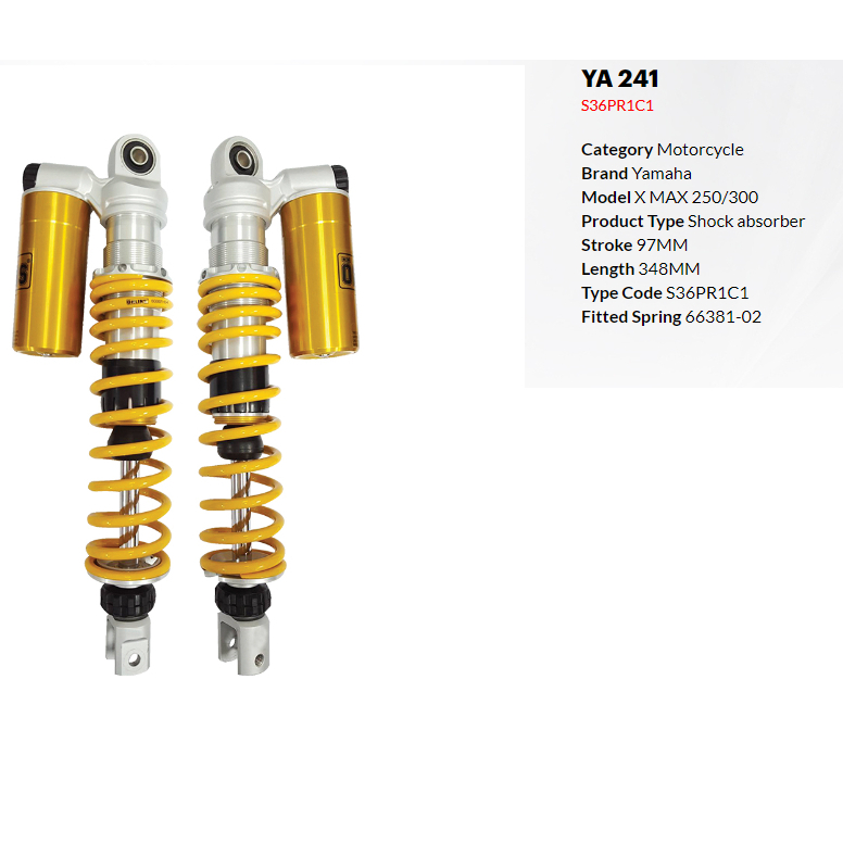 OHLINS XMAX X-MAX 250 ABSORBER OHLINS ORIGINAL YA740 YA014 YA241 Racing