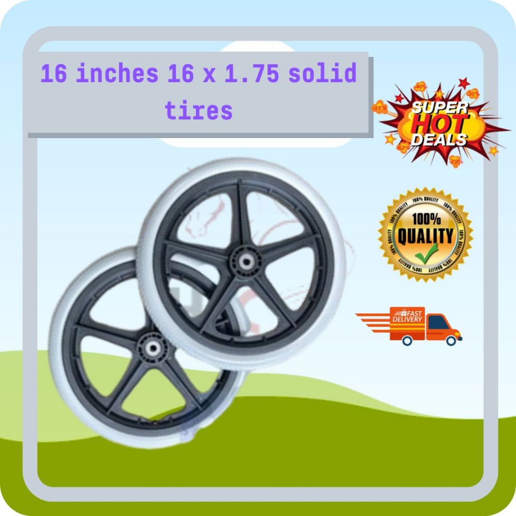 wheelchair wheels rear big wheel pneumatic tires tayar kerusi roda Rear
