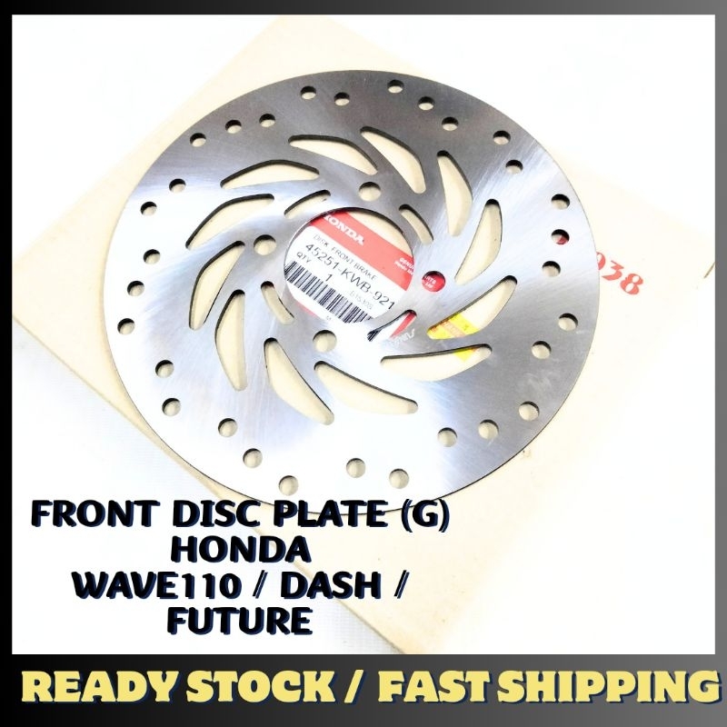 Honda Wave110 Wave110rs W110 Future Dash Front Disc Plate Piring Disk Depan Brake Plate 100 3901