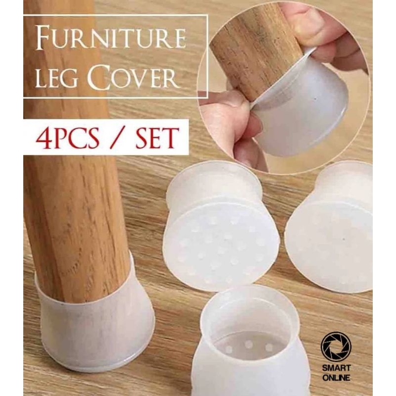 4pcs Furniture Leg Silicon Protector Thickened Chair Leg Table Leg ...