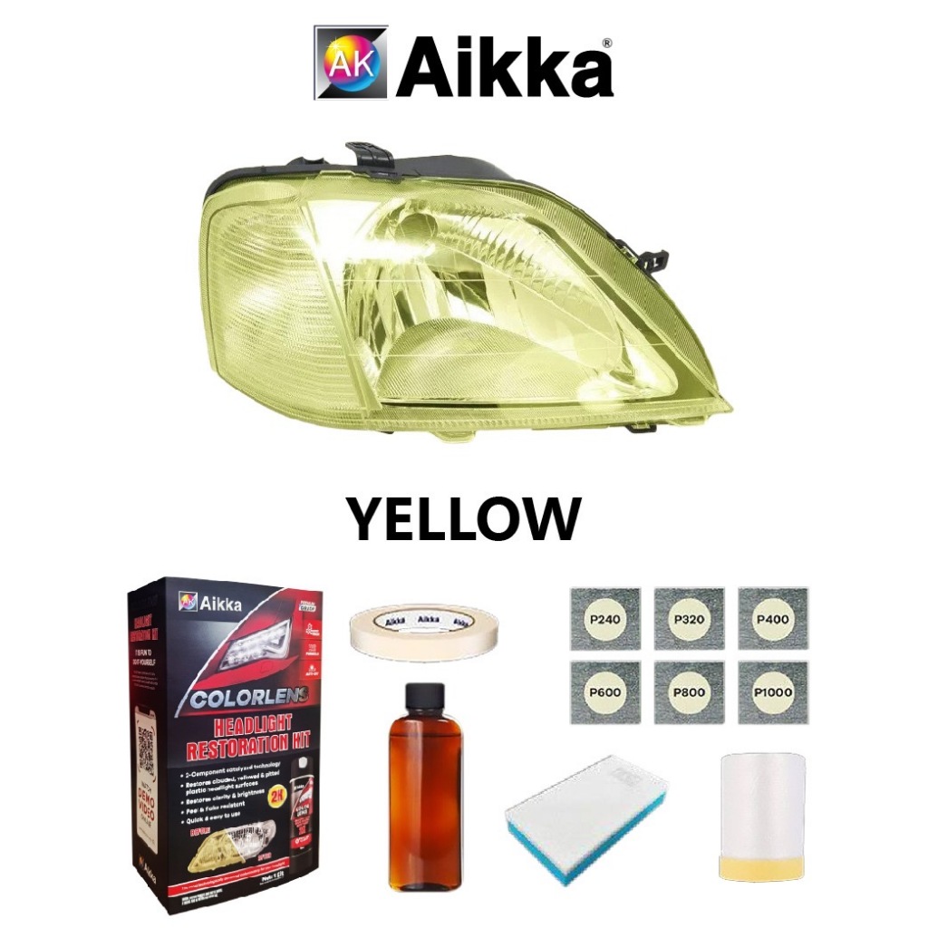 AIKKA Headlamp Color Lens 400ml 2K Aerosol Tin Spray Headlight Nano