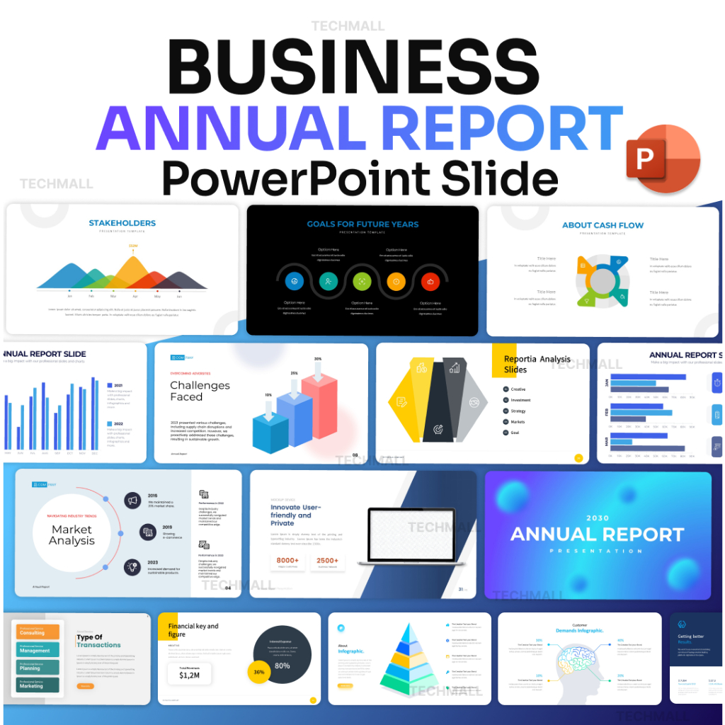 Business Annual Report Infographics PowerPoint Presentation Template ...