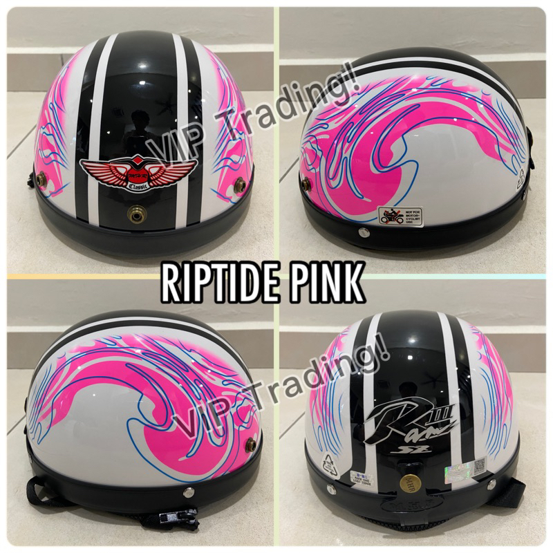 Steng Helmet Mhr Pink MHR HELMET RAM DESIGN PIPTIDE PINK Lazada