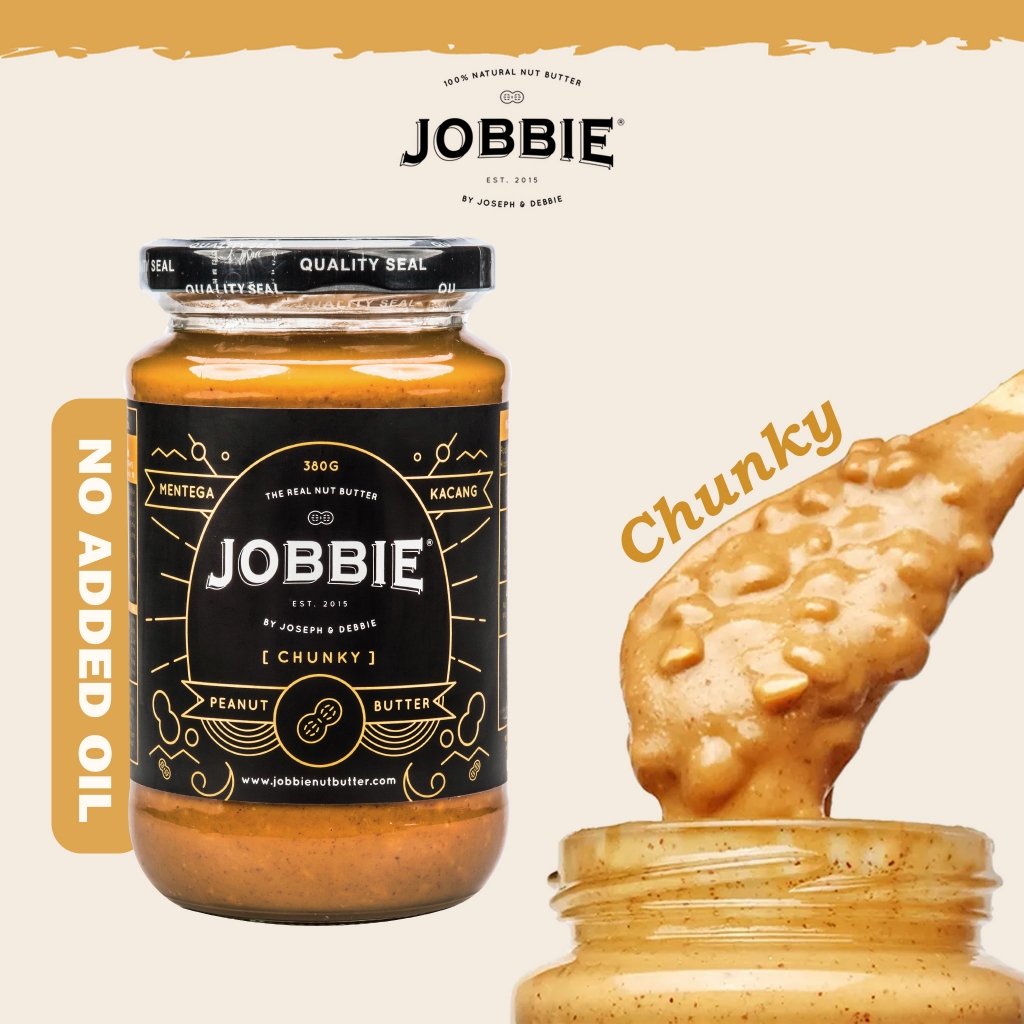 JOBBIE Peanut Butter - Chunky Classic (380g) | Shopee Malaysia