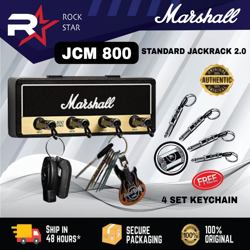 Marshall JCM800 Jack Rack 2.0 (includes 4 keychains) – Pluginz Keychains