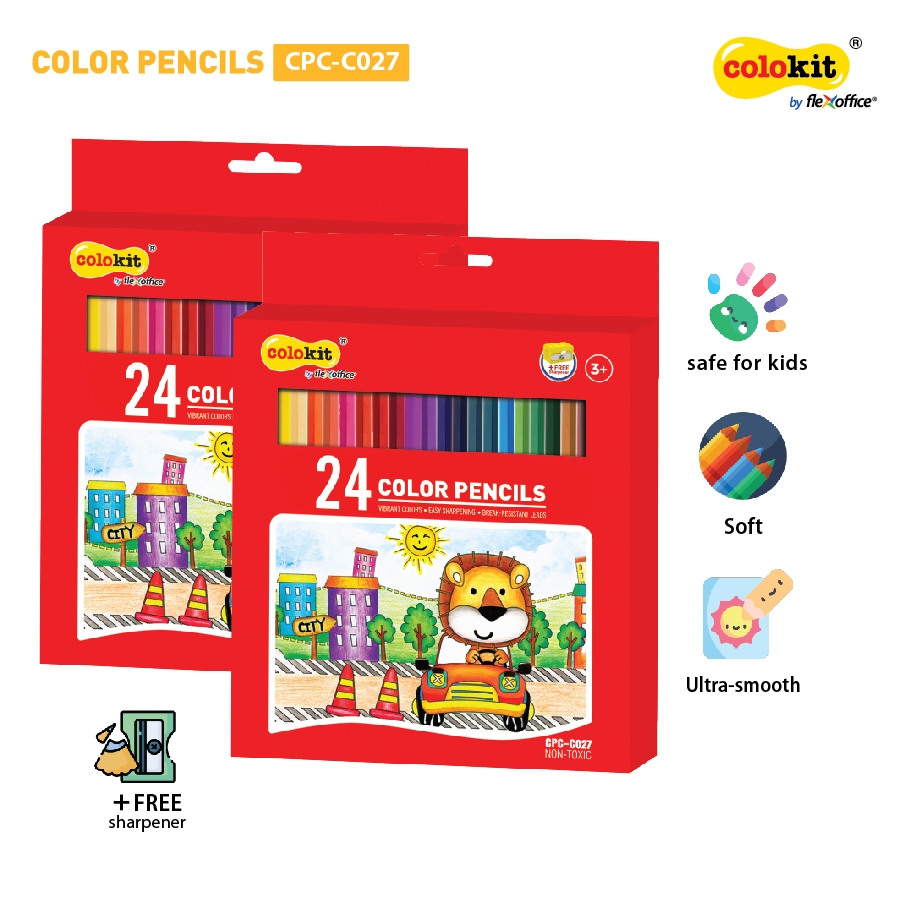 FlexOffice Colokit Colouring Pencils (Set of 24) CPC-C027 | Shopee Malaysia