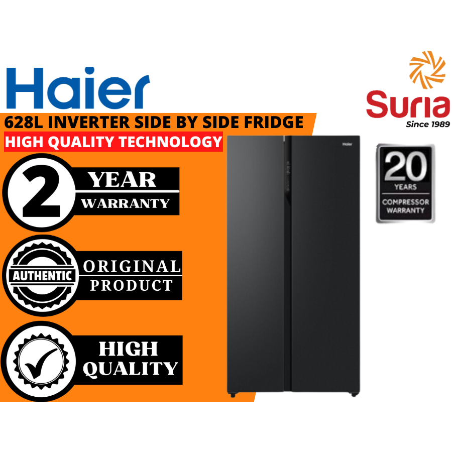 (Free Delivery Kedah,Penang & Perlis)Haier 628L Side By Side Inverter