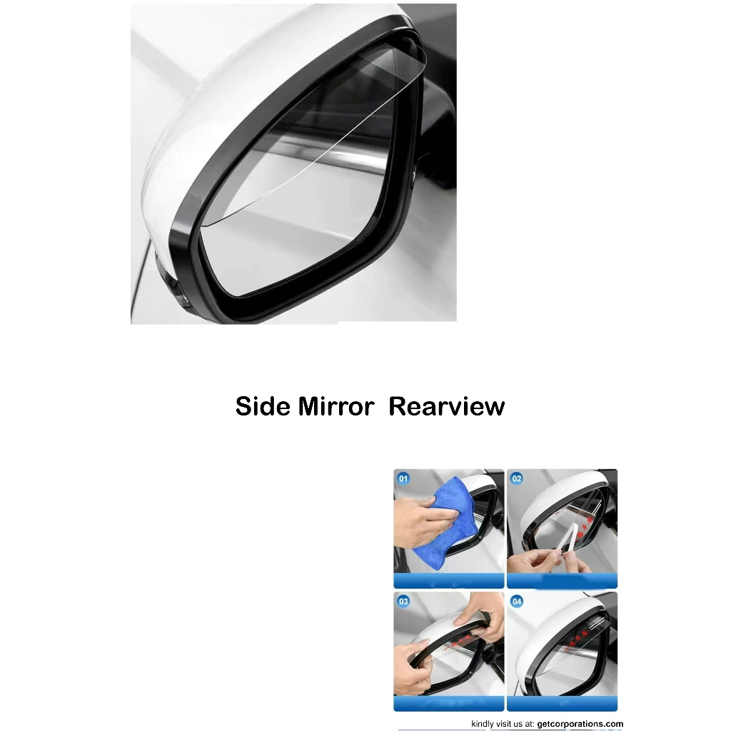 Designer Lifestyle Universal Car Side Mirror Visual Rearview (2pcs in a ...