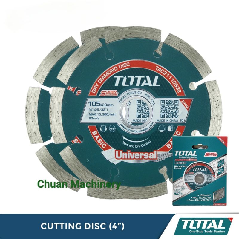 (Ready Stock) Total 4" / 105mm Diamond Saw Blade Dry Diamond Cutting
