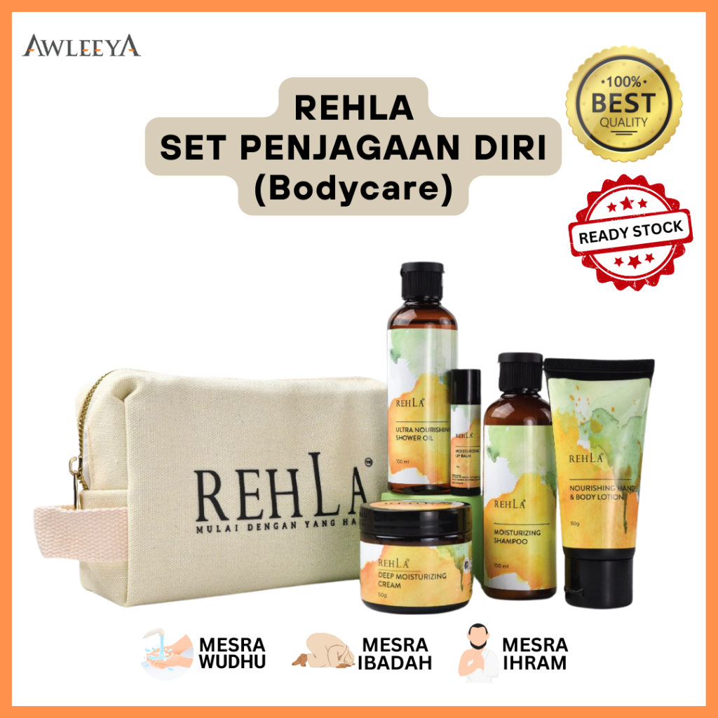 REHLA Natural Bodycare Set Halal Mesra Wuduk Mesra Ibadah Penjagaan ...