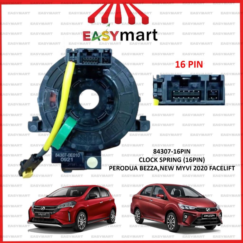 84307-16PIN Perodua Bezza New Myvi 2021 Facelift MG3FL Myvi Spiral ...