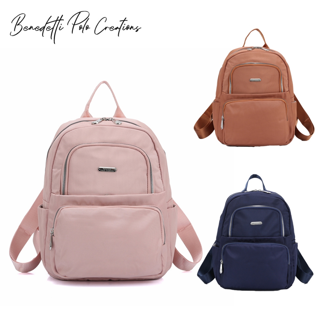 Benedetti POLO Creations Journey III Canvas Backpack Shopee Malaysia
