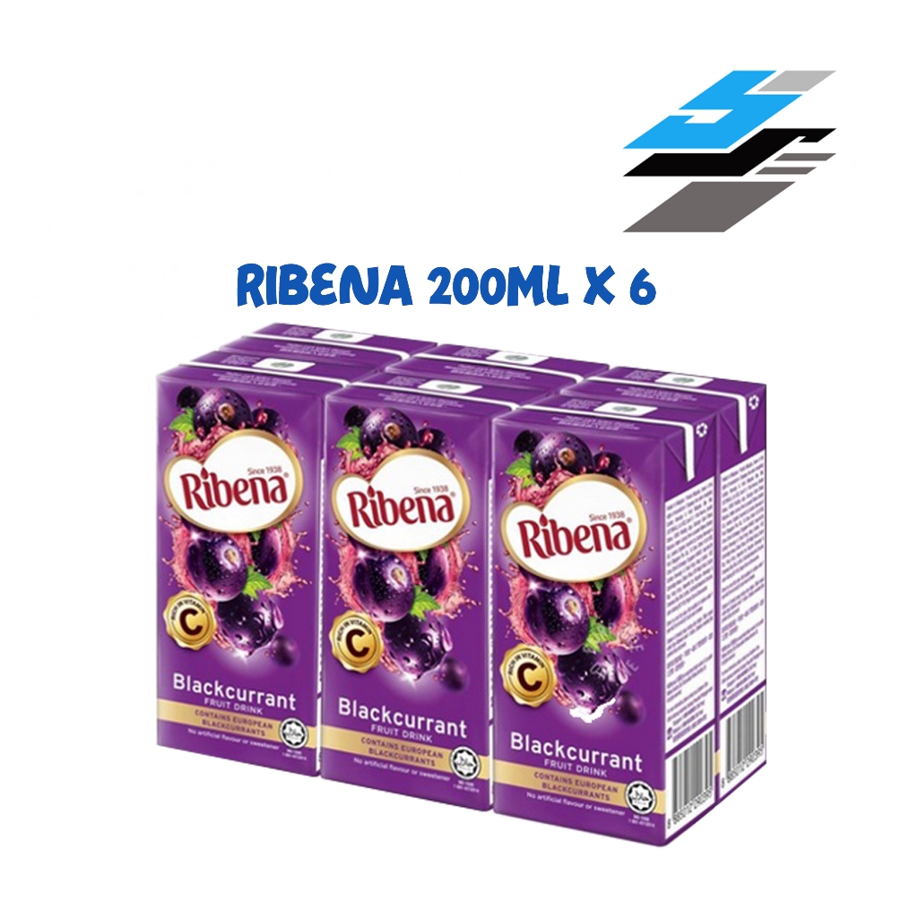 RIBENA Regular pack 200ml x 6pcs | Shopee Malaysia