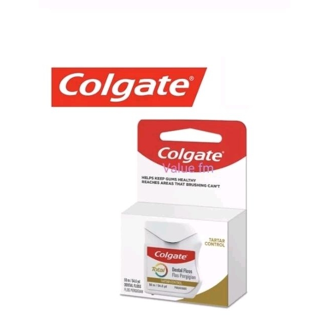 Colgate Dental Floss With Tartar control 50m EXP 09/2026 | Shopee Malaysia