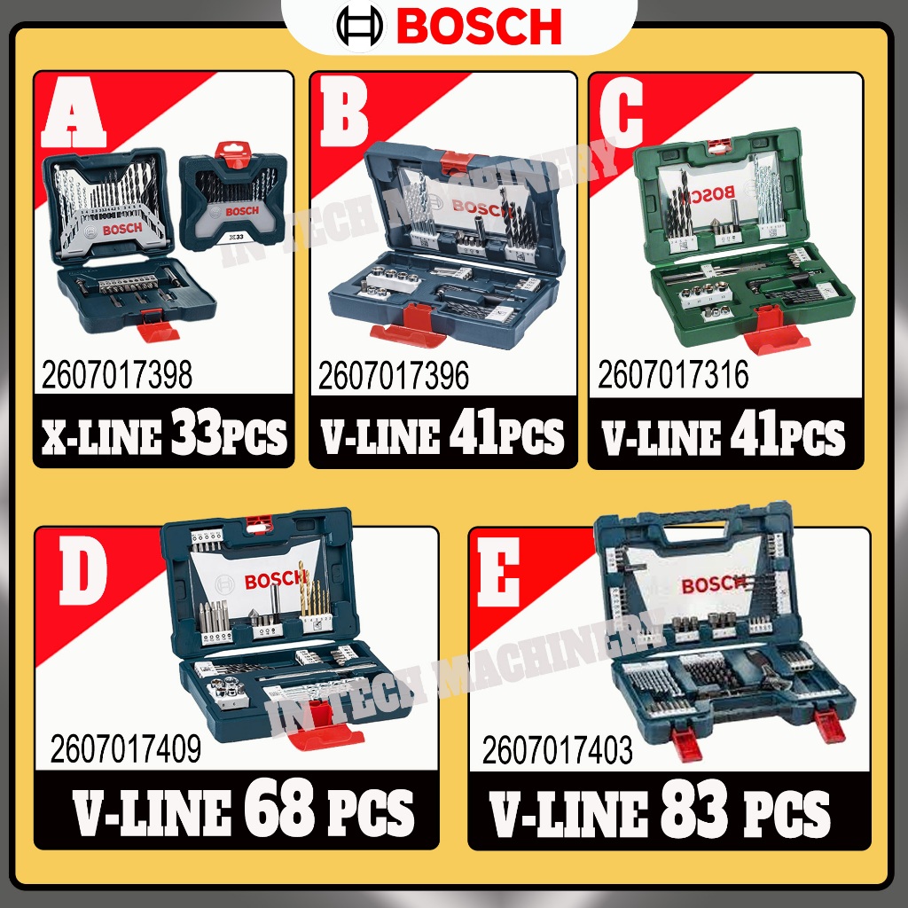 Bosch Accessories Set Screwdriver And Drill Bit Set X Line 33pcs V