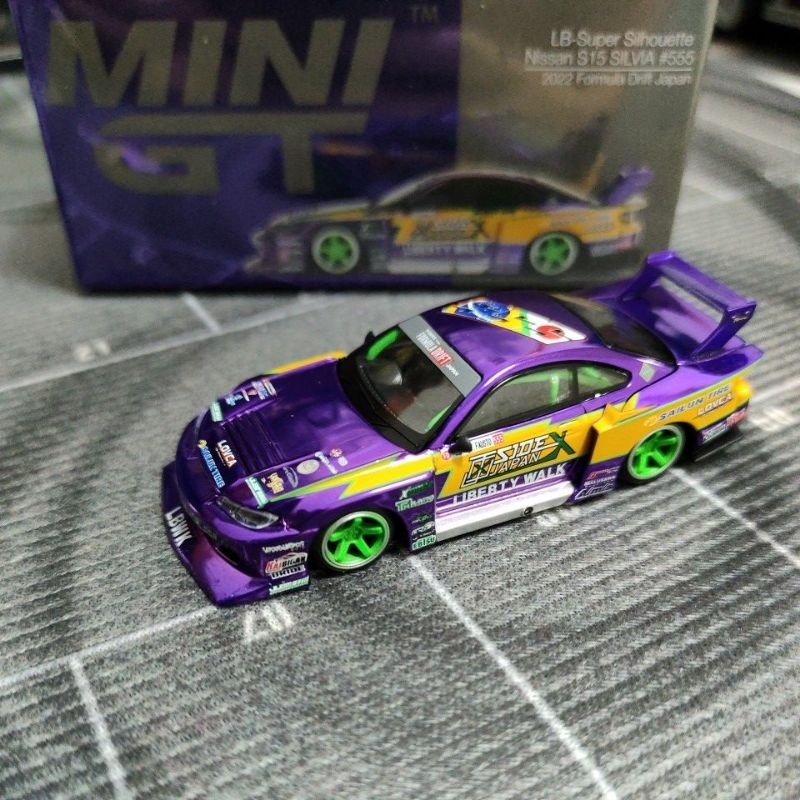 Mini Gt 576 Lb-super Silhouette Nissan S15 Silvia Lbwk #555 (with 