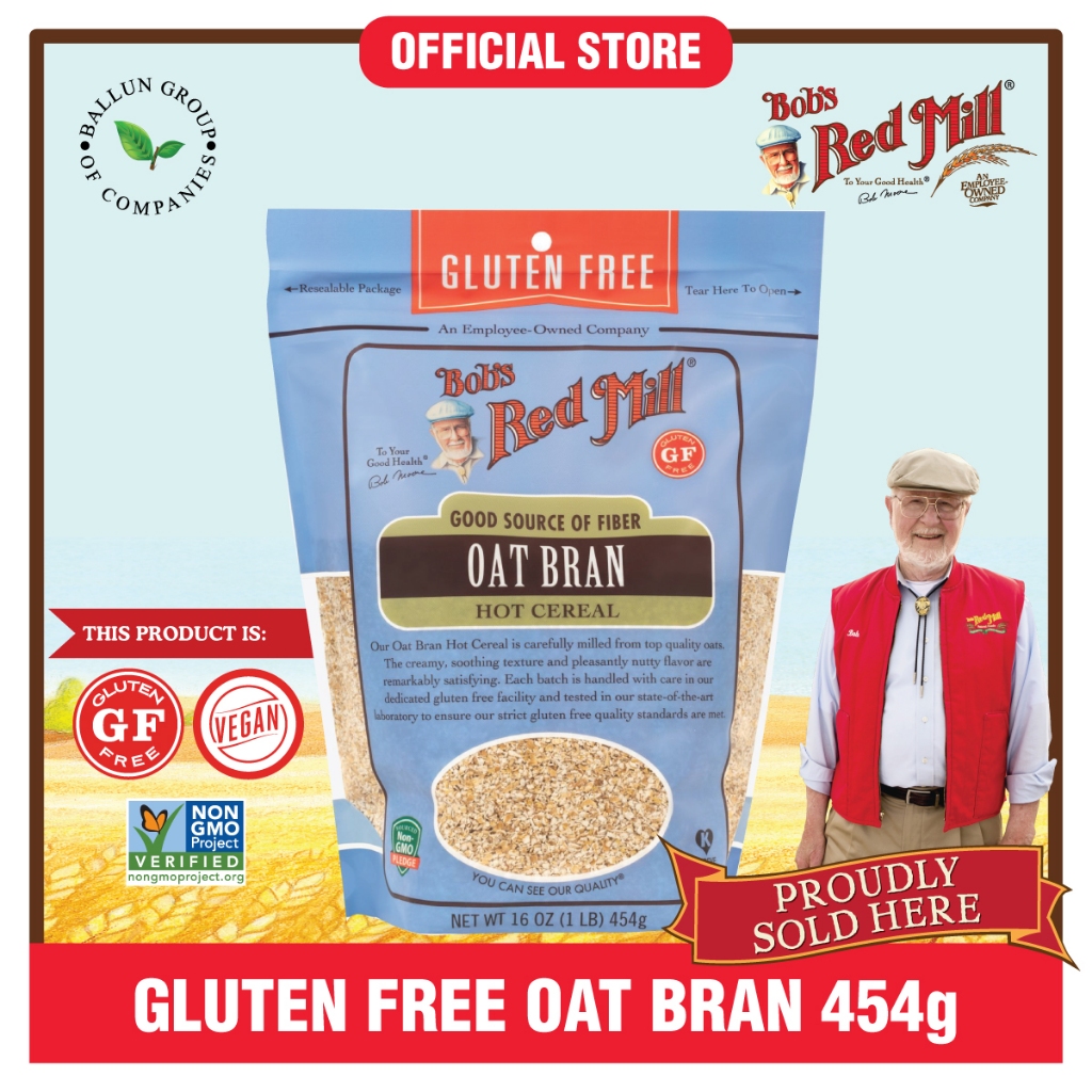 Bob s red mill gf good source of fibre oat bran 454g shopee malaysia