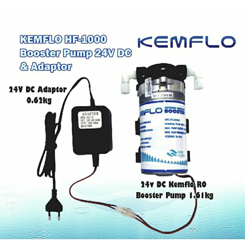 RO Water Filter Booster Pump DC 24V KEMFLO HF1000 With Adaptor DC 24V Shopee Malaysia