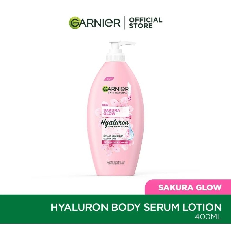 Garnier Sakura Glow Hyaluron Body Serum Lotion 400ml Shopee Malaysia