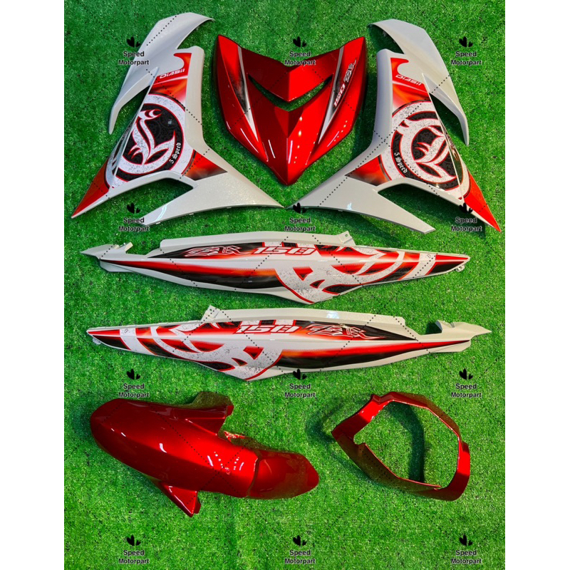 COVER SET Y15ZR DESIGN BATIK MERAH PUTIH | Shopee Malaysia