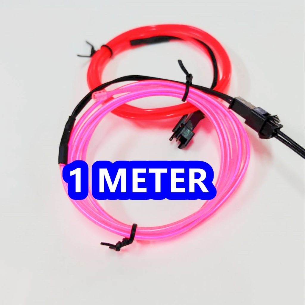 UCINNOVATE Ice Blue EL Wire Car Lights | 5M USB Neon Interior Lighting Kit With Controller