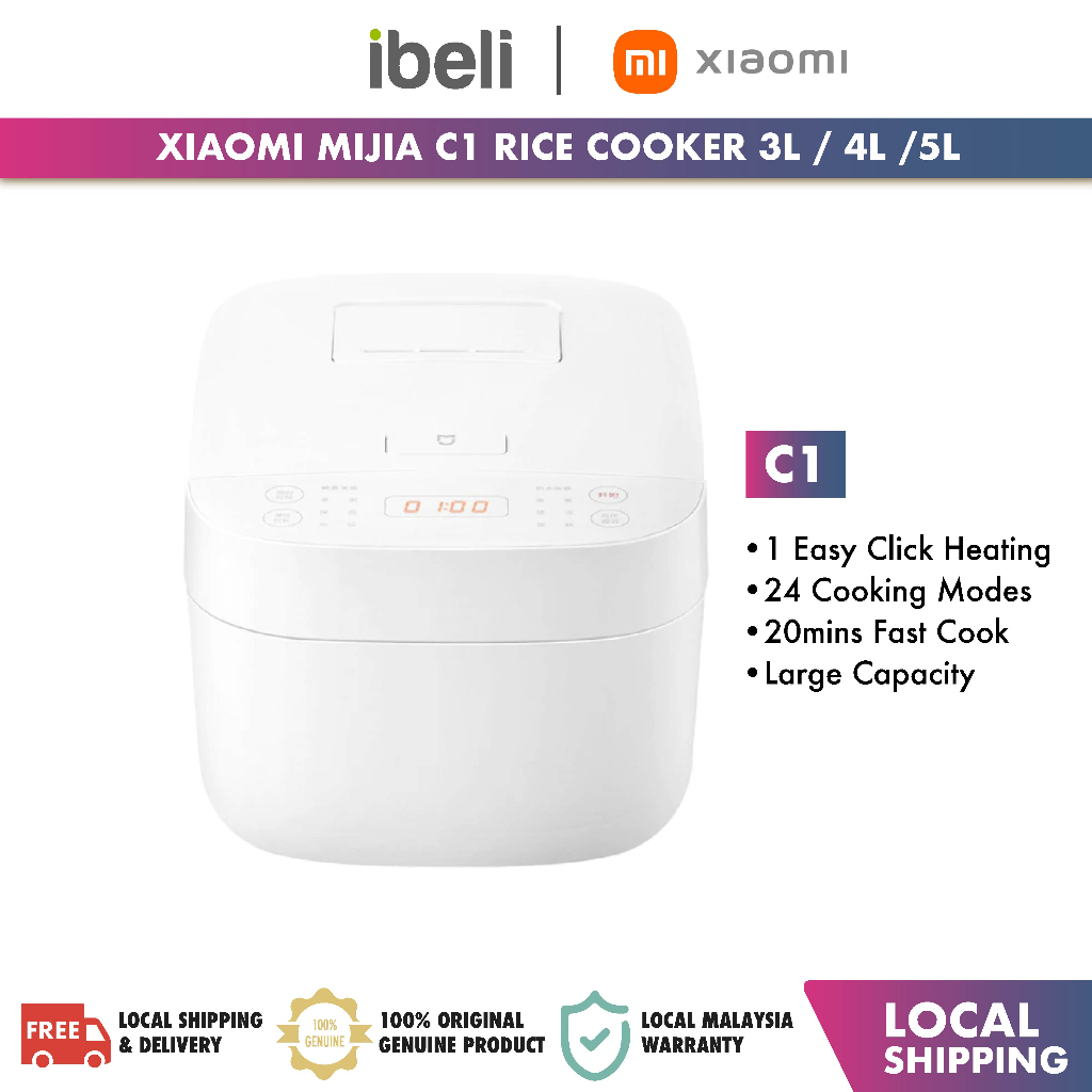 Xiaomi Mijia C1 Rice Cooker 3L 4L 5L Smart Large Capacity Household