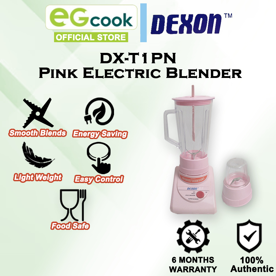 DEXON Conventional Pink Electric Blender 1.0L 300W With Mill attachment ...