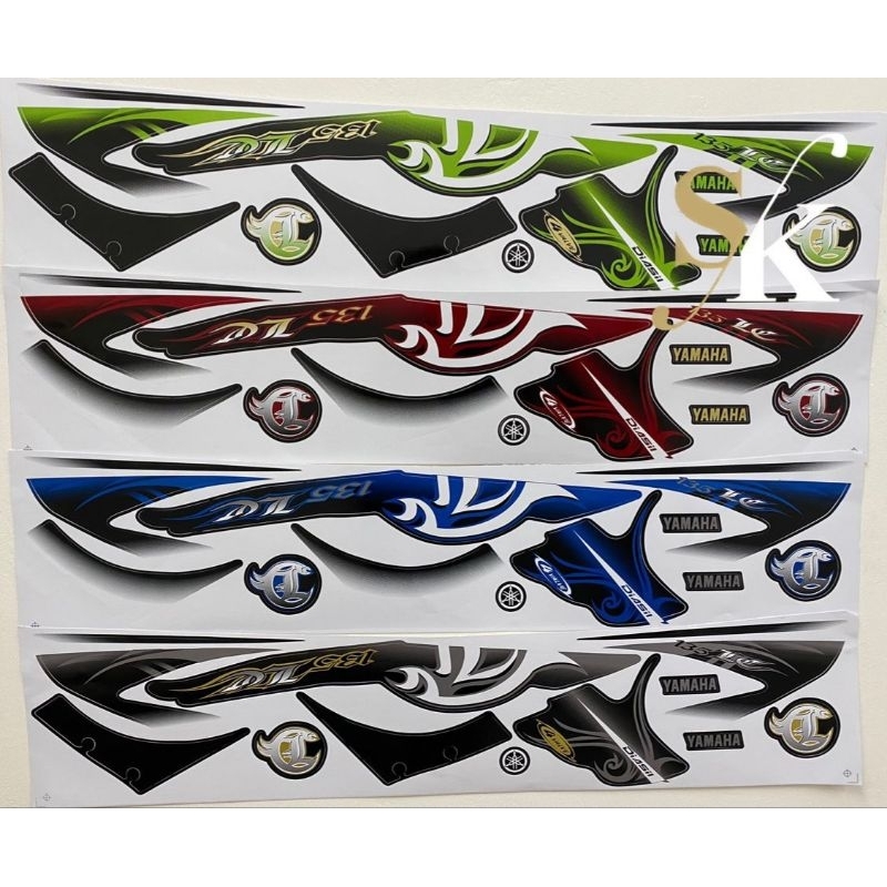 YAMAHA LC135 (5) V1 STRIPE BODY STICKER READY STPOCK!!! | Shopee Malaysia