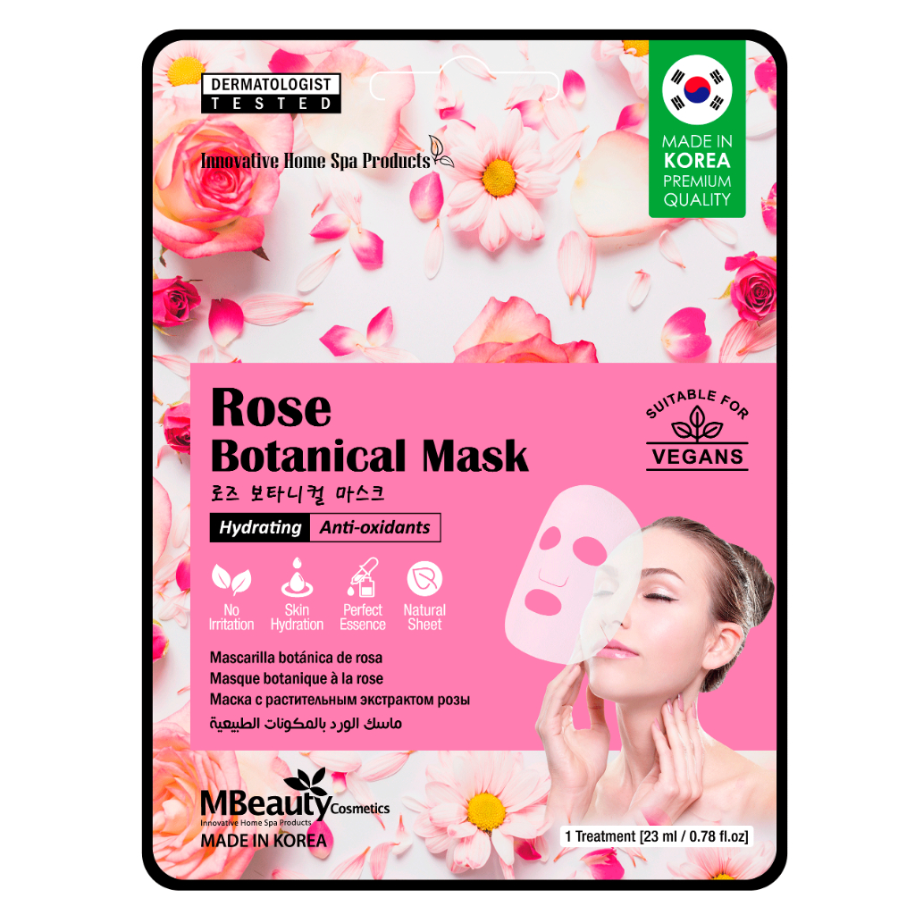 Rose botanical sheet face mask | Shopee Malaysia