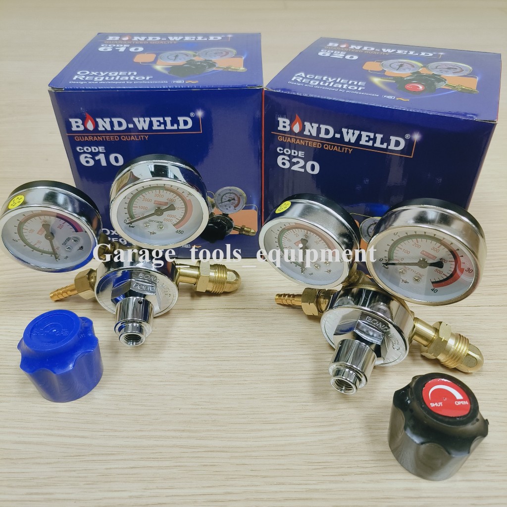 BOND-WELD Heavy-Duty Acetylene Regulator | Oxygen Regulator | Meter ...