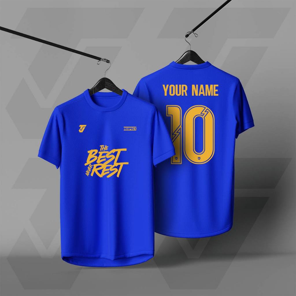 Jersey TJ THE BEST Jersey Custom Nama Dan Nombor Saiz S 3XL