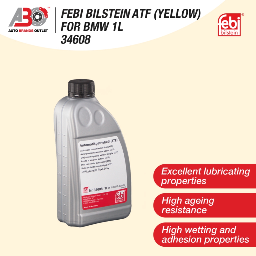 Febi Bilstein ATF (Yellow) For BMW ATF-2 / ATF M-1375.4 / ZF6HP 1L