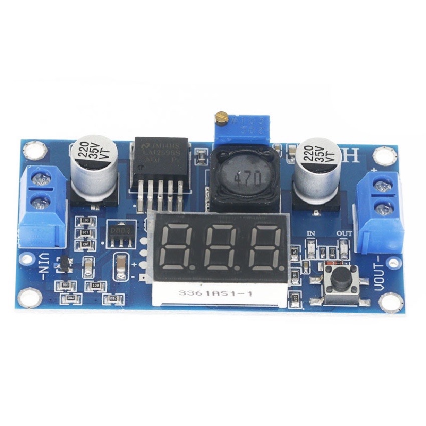 Kis3r33S DC-DC Adjustable Step Down Module – 95% Efficiency – Super LM2596 Buck Converter