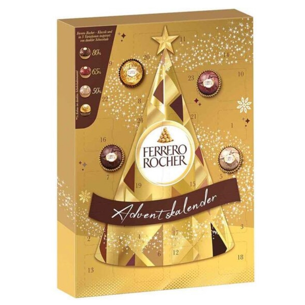 Ferrero Rocher Advent Calendar with a Selection of Chocolate Candies