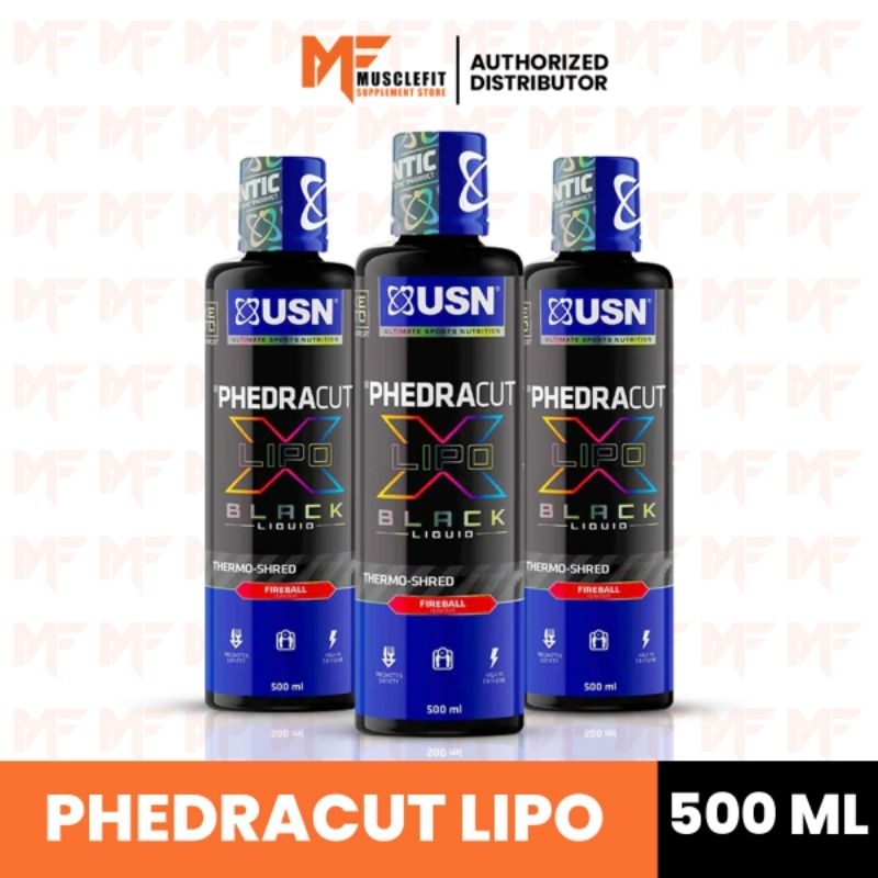 USN Phedracut Lipo X Black Fat Burner Liquid 500 ml Shopee Malaysia