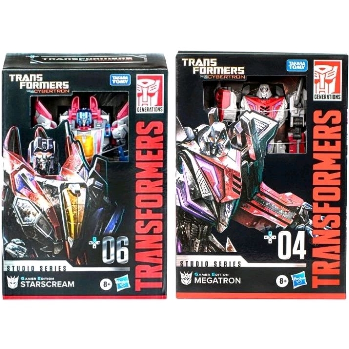 Action Figure Transformers Starscream Gamer Edition | Hasbro Studio Series Voyager 16,5 Cm | Ispirata A War For Cybertron | Convertibile In Jet