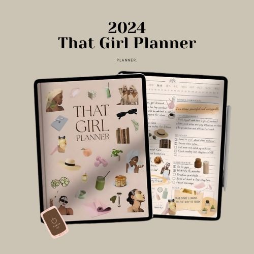 THAT GIRL 2024 Digital Planner | Daily, Weekly, Monthly Goodnotes iPad ...