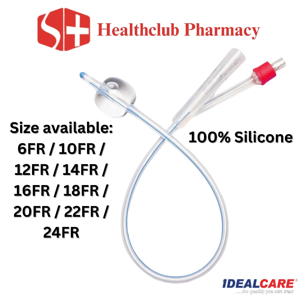 IDEALCARE 2 Way 100 Silicone Foley Catheter (1PC) (MADE IN MALAYSIA) Shopee Malaysia