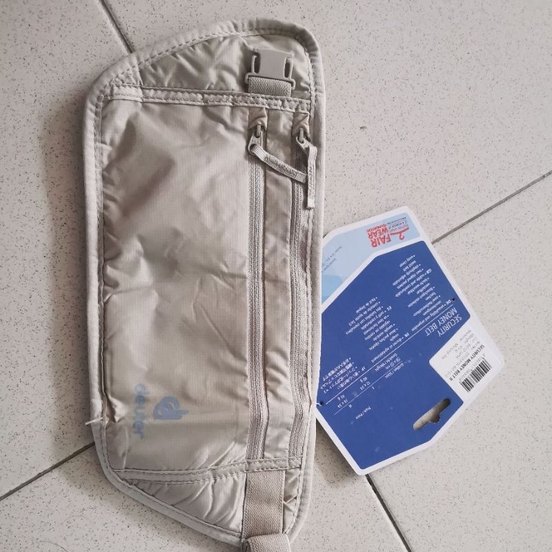 Deuter Cintura Porta Soldi Con Tasca Nascosta Zip - Regolabile E Sicura Per Viaggi