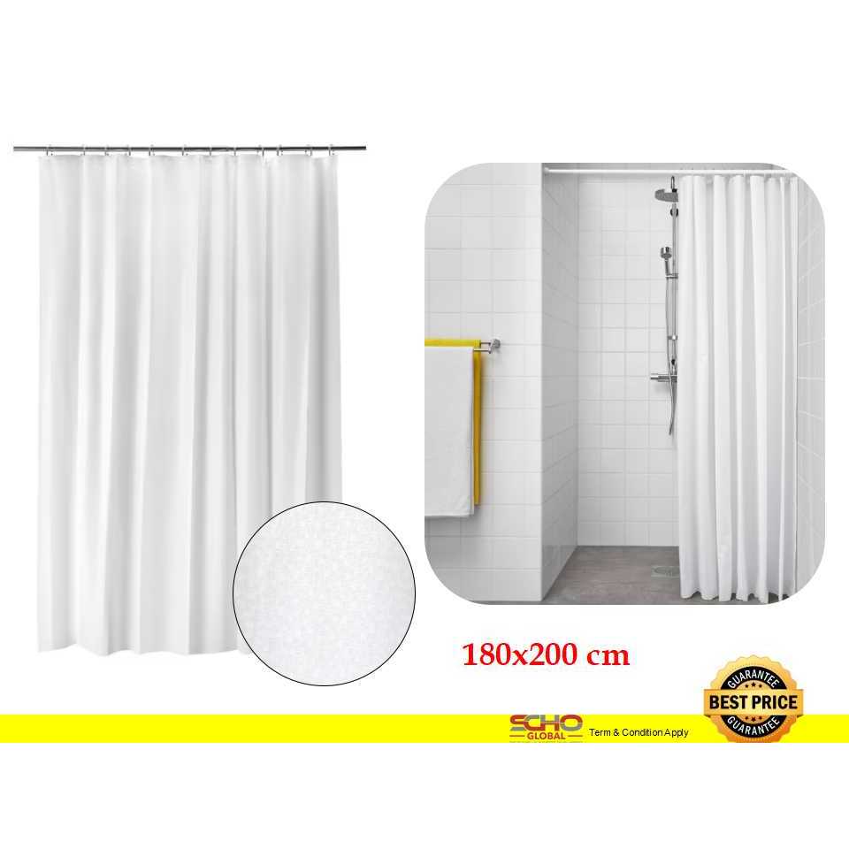 white shower curtain - Prices and Promotions - Apr 2024