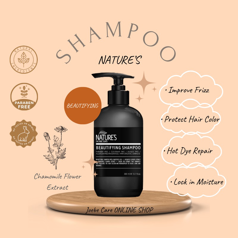 Nature’a Beutifying Shampoo [Nature’s Organic Sense] 300ml / 1000ml