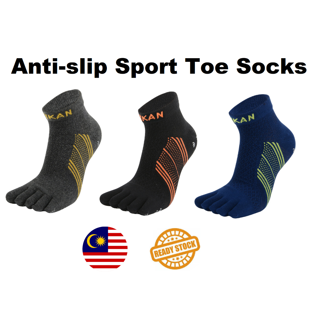 MK Anti Slip Toe Socks Quarter Cut Running Hiking Marathon Outdoor
