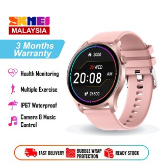 SKMEI Smart Watch Fashion Horloge Vrouwen Full Touch Screen Fitness Tracker IP67 Waterdichte Shopee Malaysia