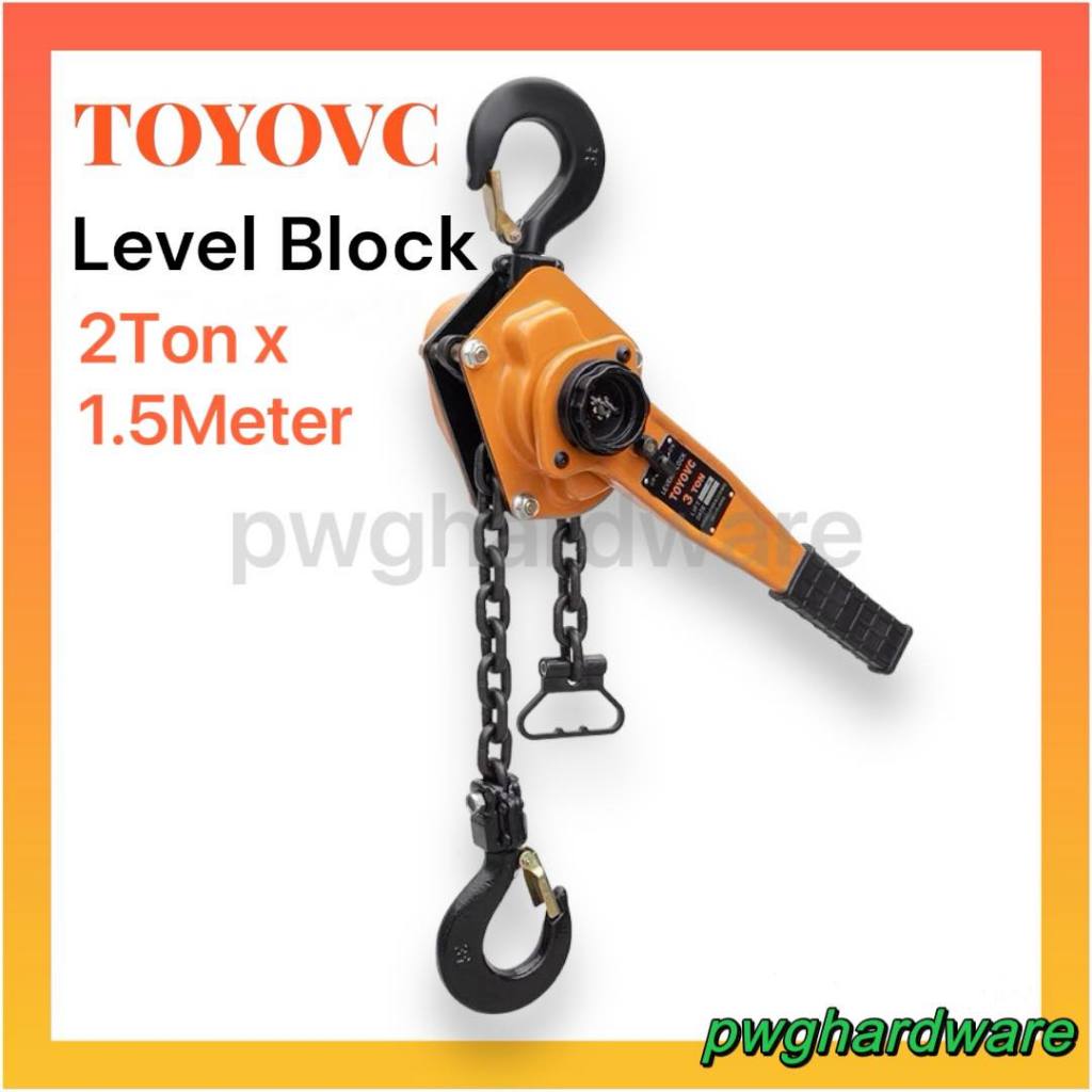 TOYOVC Japan Quality Lever Block Chain Hoist 2Ton X 1.5Meter / Lever ...